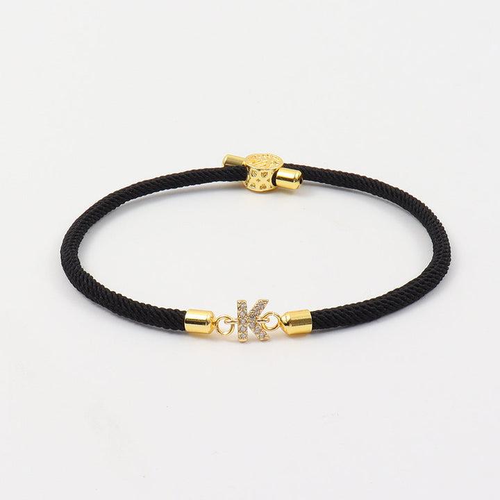 Zircon A-Z Initial Letter Bracelets