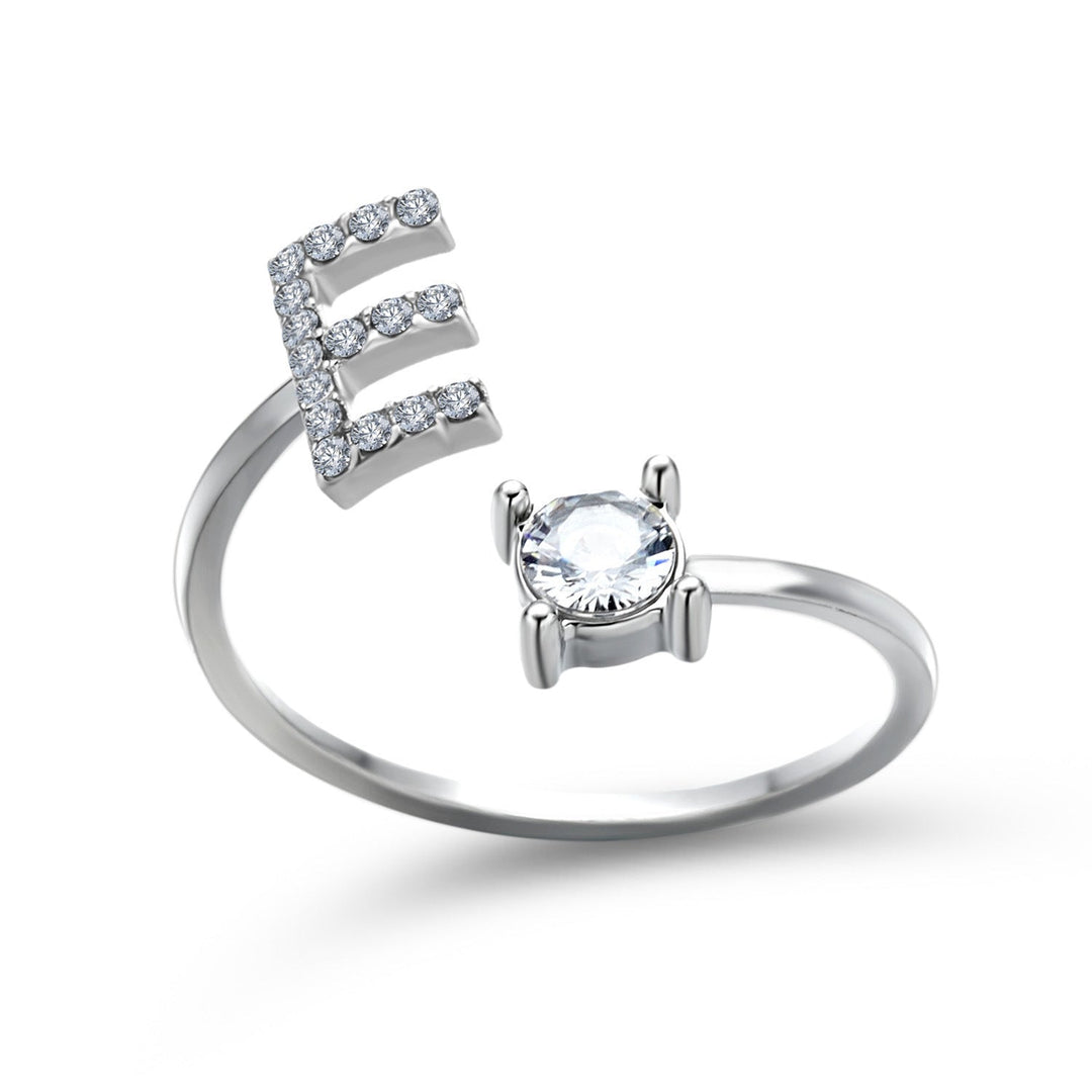 Personalized Initial Letter Ring