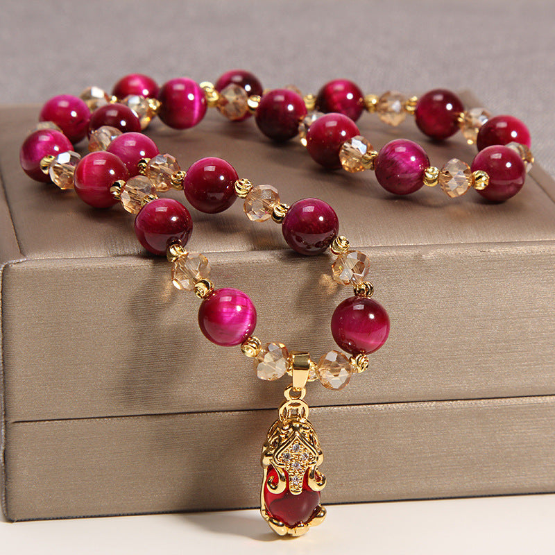 Brave troops ? Natural agate stone double layer bracelet