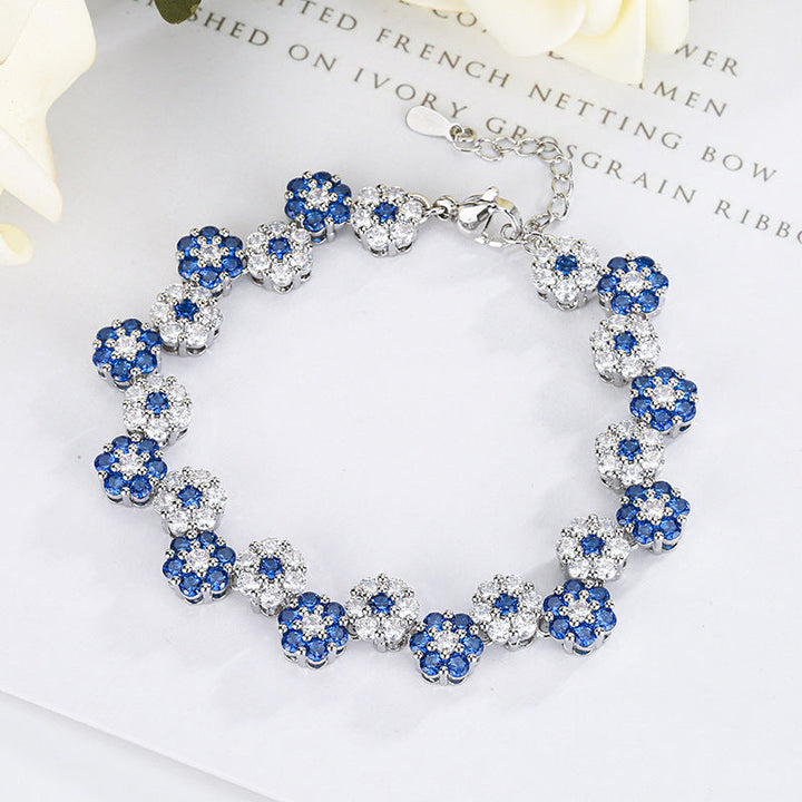 Deep Sea Flower Crystal Bracelet &amp; Necklace