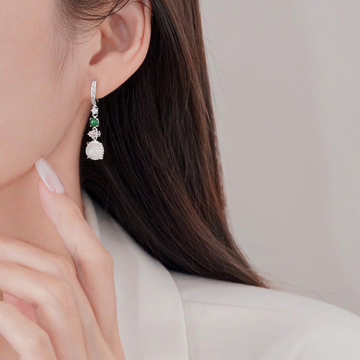 Vintage Tassel Crystal Earrings