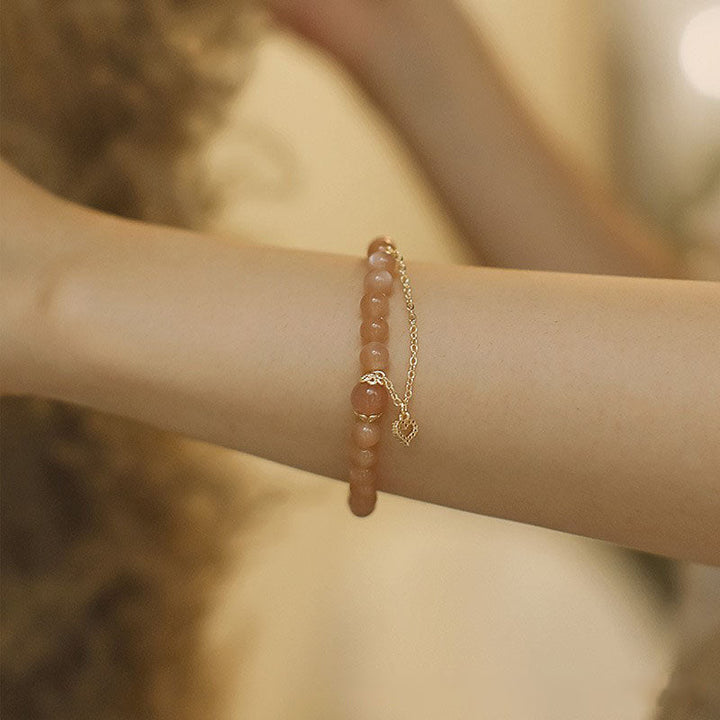 Love Orange Sunstone Bracelet