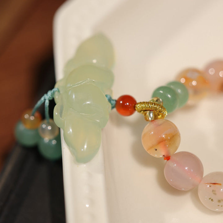 Pods ? Double Circle Agate Bead Bracelet