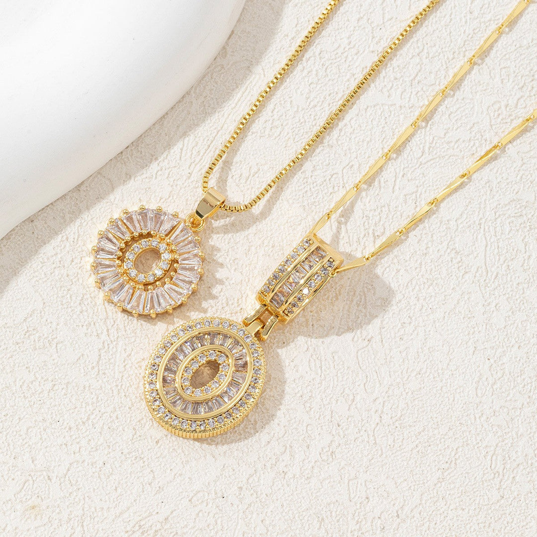 Iced-Out Initial Pendant Necklace