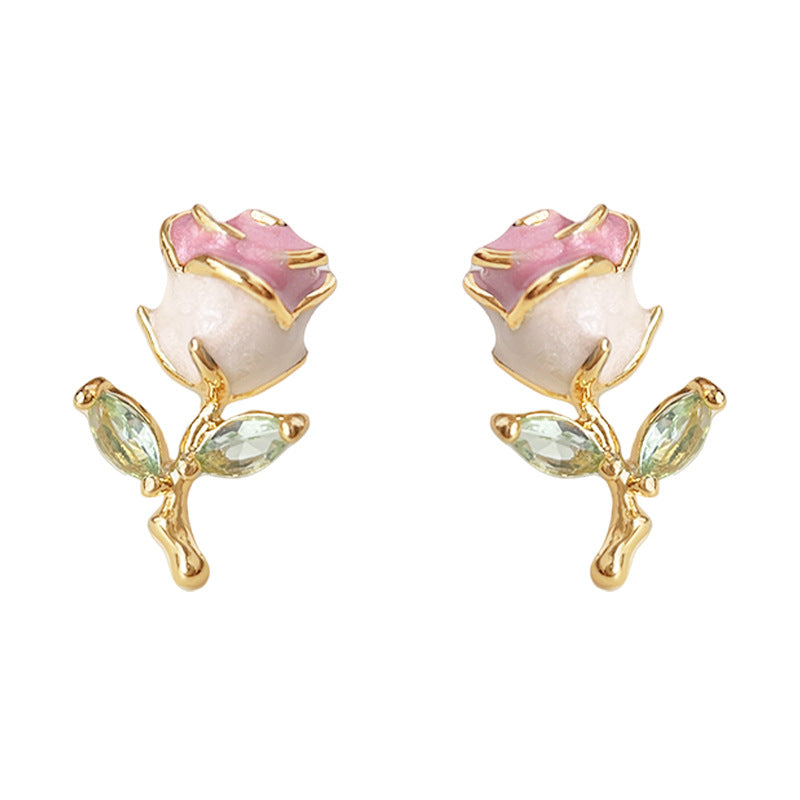 Rose Blooms • Crystal Earring