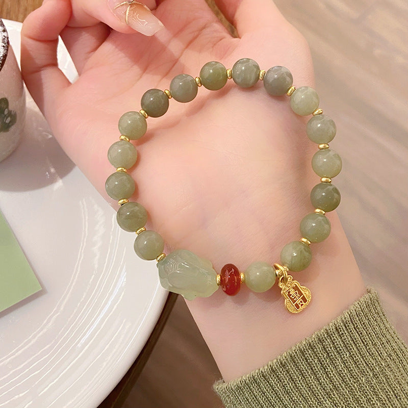 Energy Guardian ? Natural Emerald Jade stone bracelet