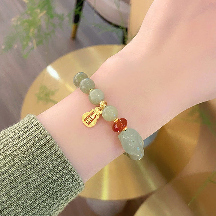 Energy Guardian ? Natural Emerald Jade stone bracelet