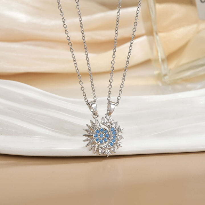 Sun &amp; Moon Necklace Set