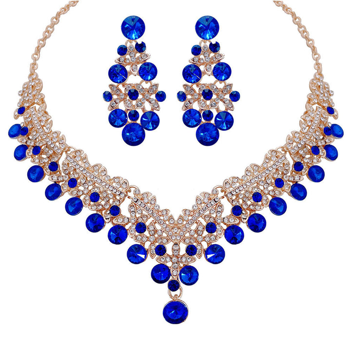 Natural Gemstone Necklace &amp; Earrings Set