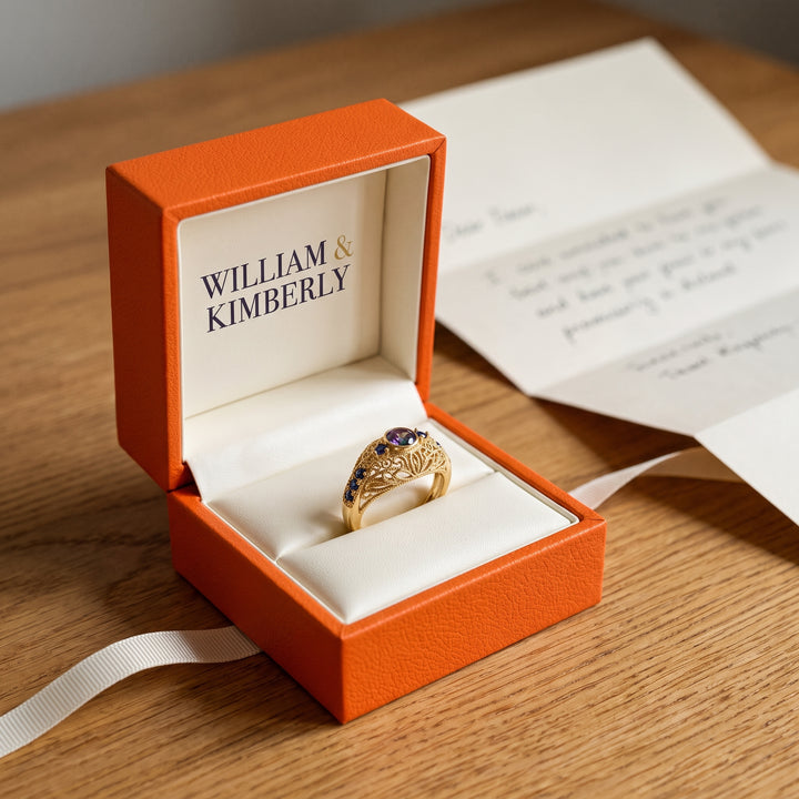 gold-opal-sapphire-vintage-ring P
