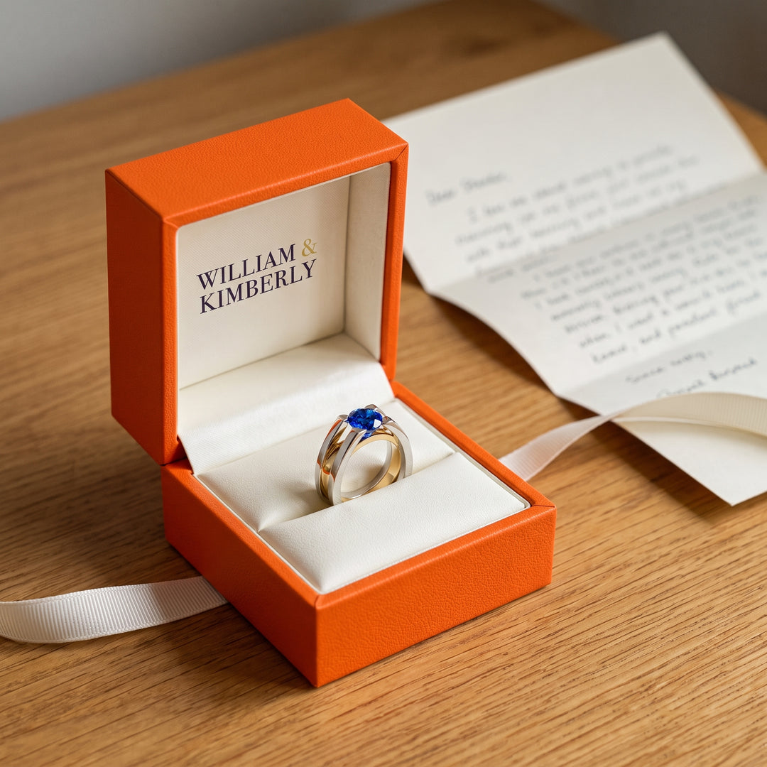 vintage-blue-zirconia-gold-silver-ring P