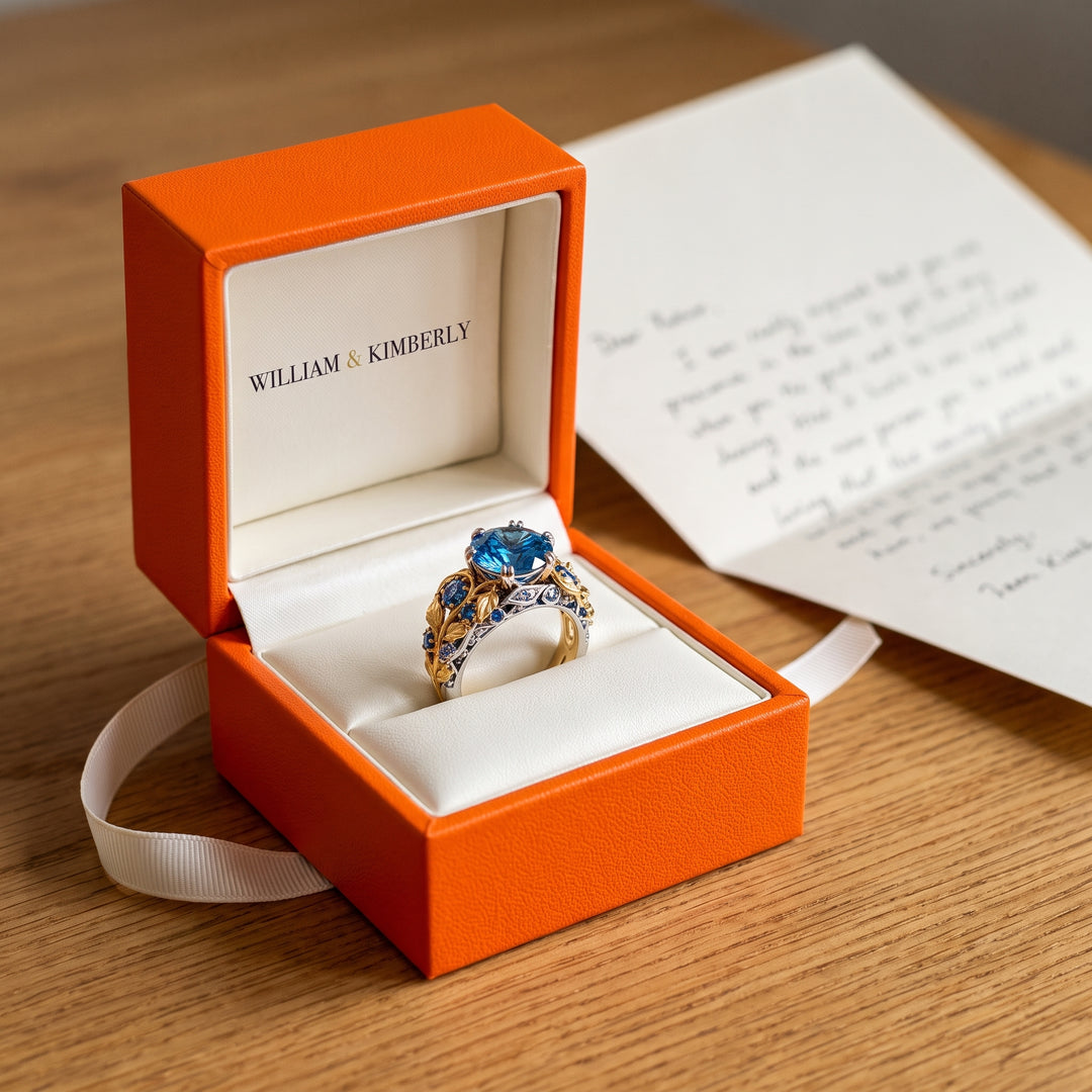 gold-blue-topaz-vintage-ring P