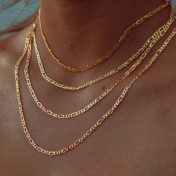 Valerie – Simple Chain Structure Gold Necklace