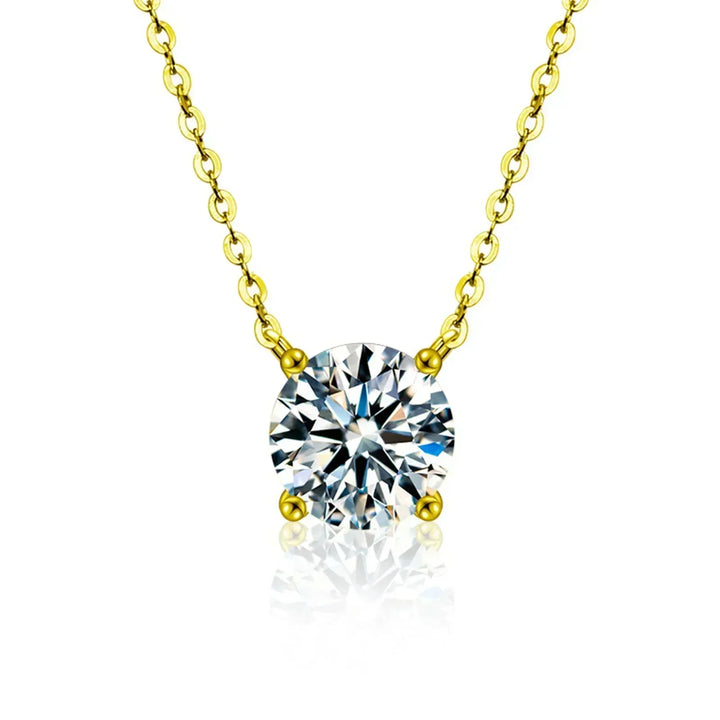 Rafaela - Zircon Necklace with 18K Gold Plating on Sterling Silver
