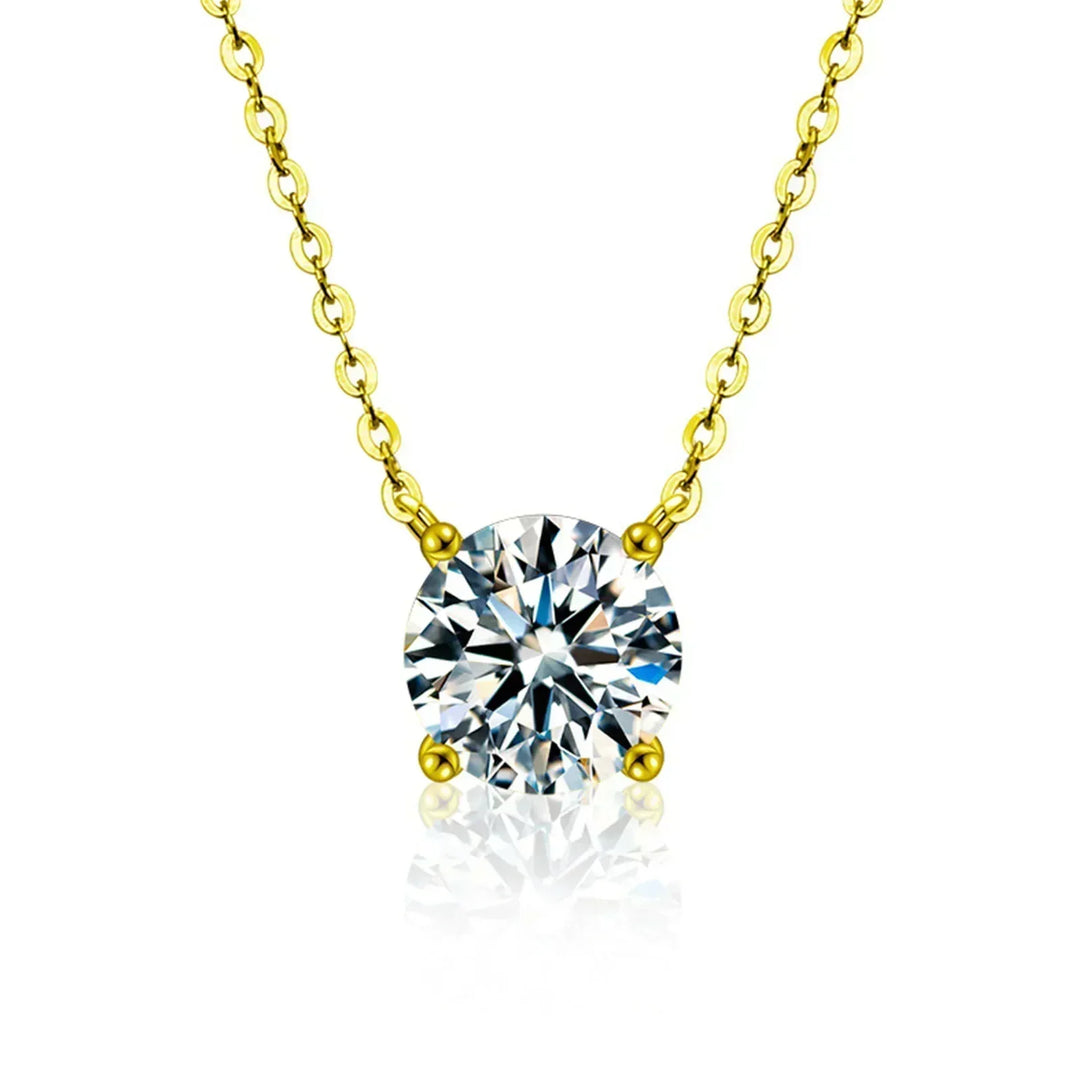 Rafaela - Zircon Necklace with 18K Gold Plating on Sterling Silver