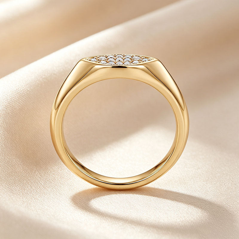 Marquise Paved Wide Dome Ring