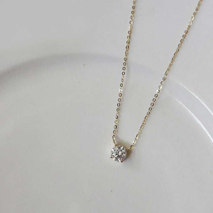Rafaela - Zircon Necklace with 18K Gold Plating on Sterling Silver