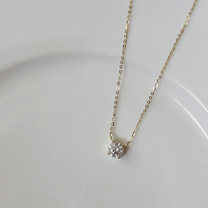 Rafaela - Zircon Necklace with 18K Gold Plating on Sterling Silver