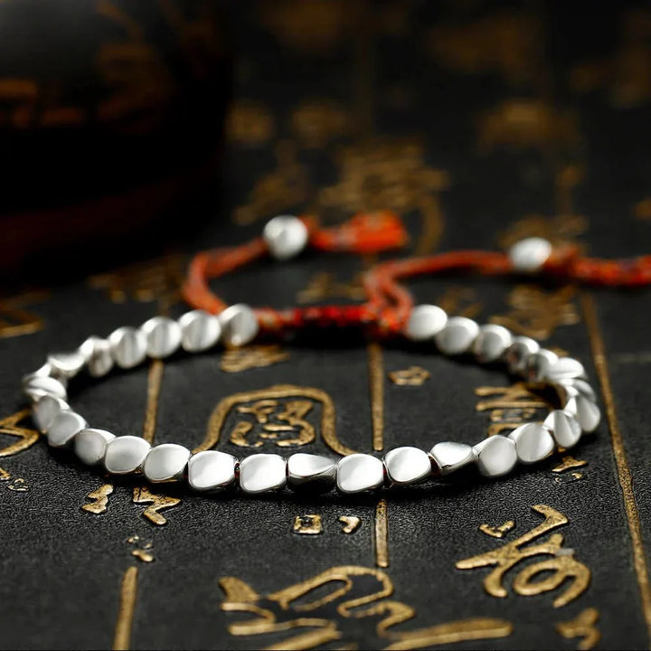 Tibetan Copper Beads Bracelet Handmade - For Healing, Strength &amp; Protection