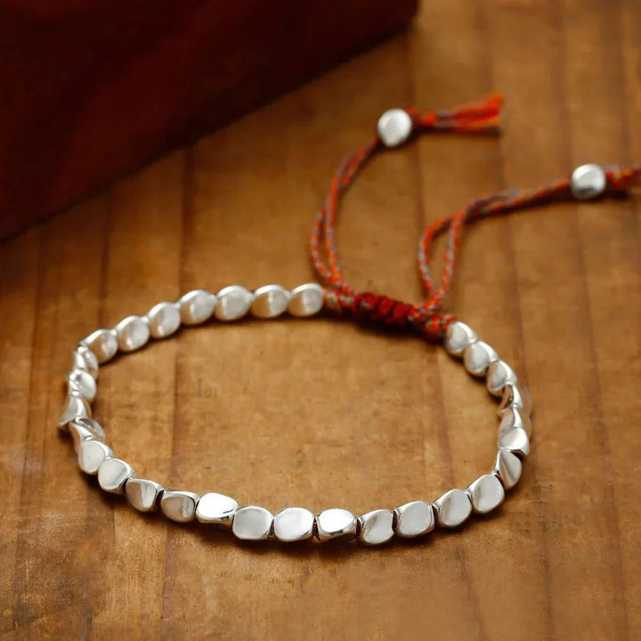 Tibetan Copper Beads Bracelet Handmade - For Healing, Strength &amp; Protection