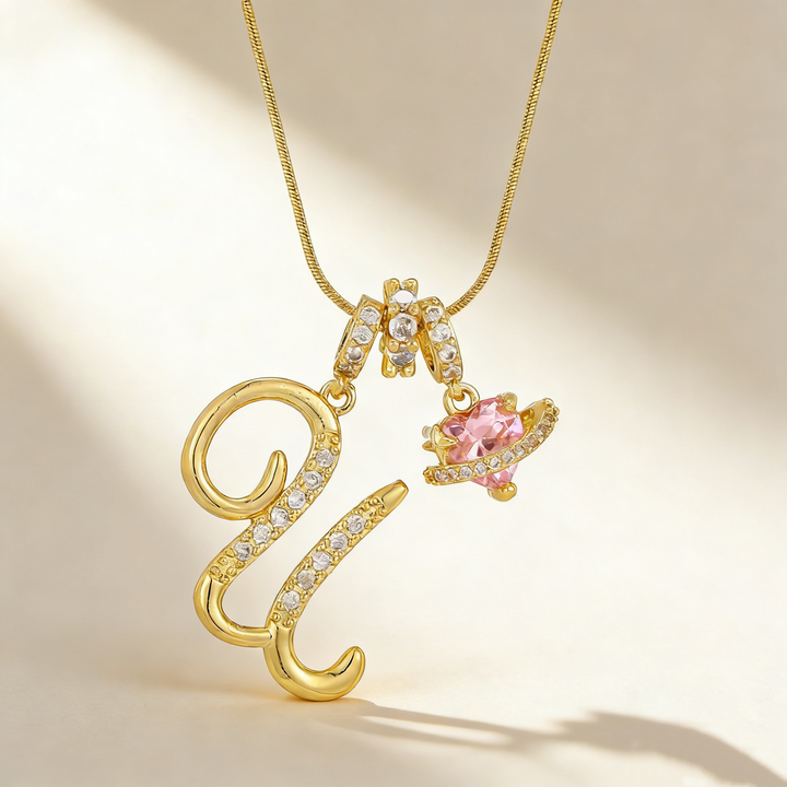 Romantic Letter Pendant Necklace