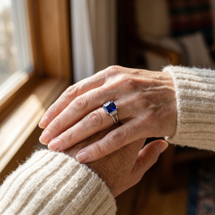 octagon-cut-sapphire-ring W