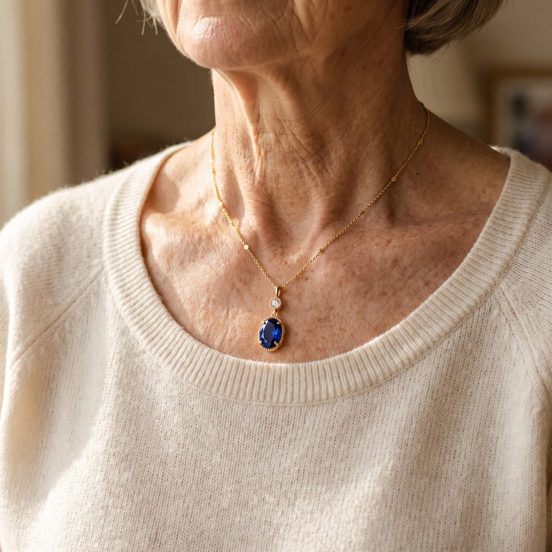 gold-sapphire-oval-drop-necklace W