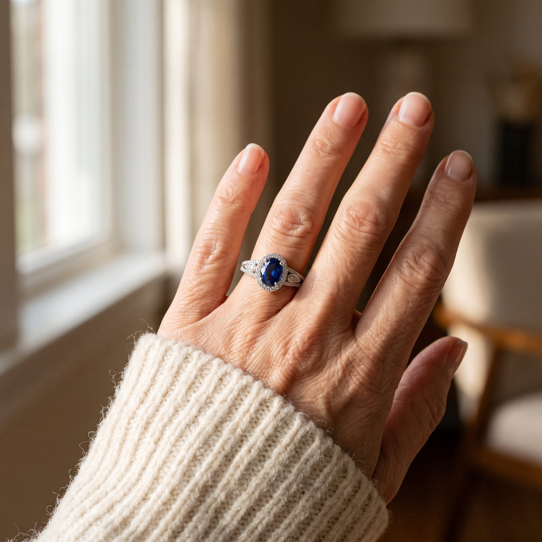 sapphire-halo-vintage-ring W