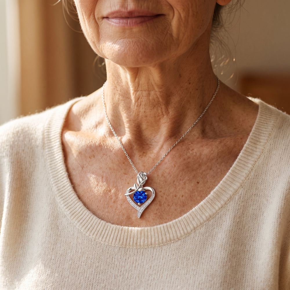 sapphire-rose-heart-necklace-white-gold W