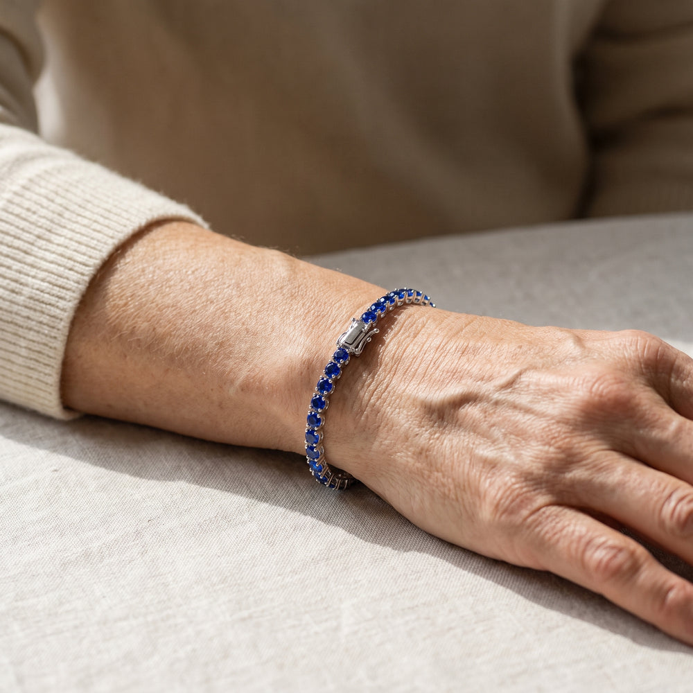 sapphire-tennis-bracelet W