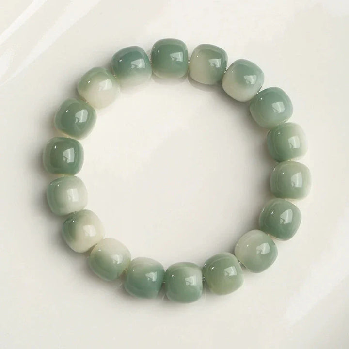 White jade bodhi bracelet