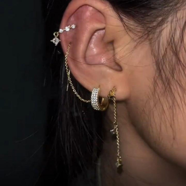 Celestial Starburst Earring Set