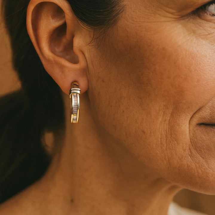 Vintage Gold &amp; Diamond Earrings
