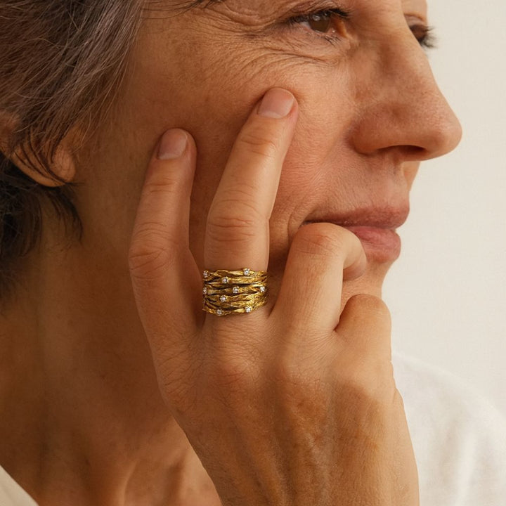 Vintage Gold Statement Ring