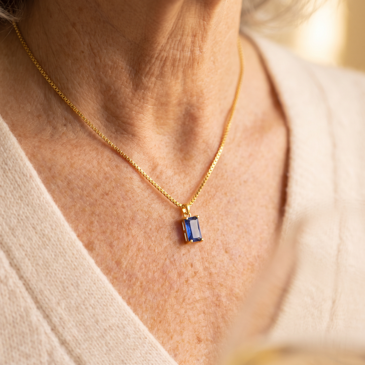 Oriana Sapphire Pendant Necklace