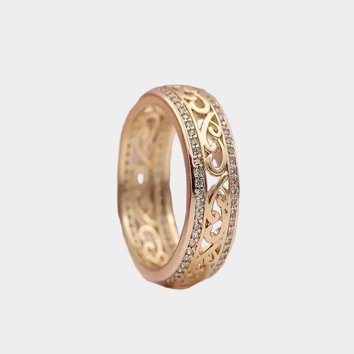 Kirstin - Gold and Sparkling Ring