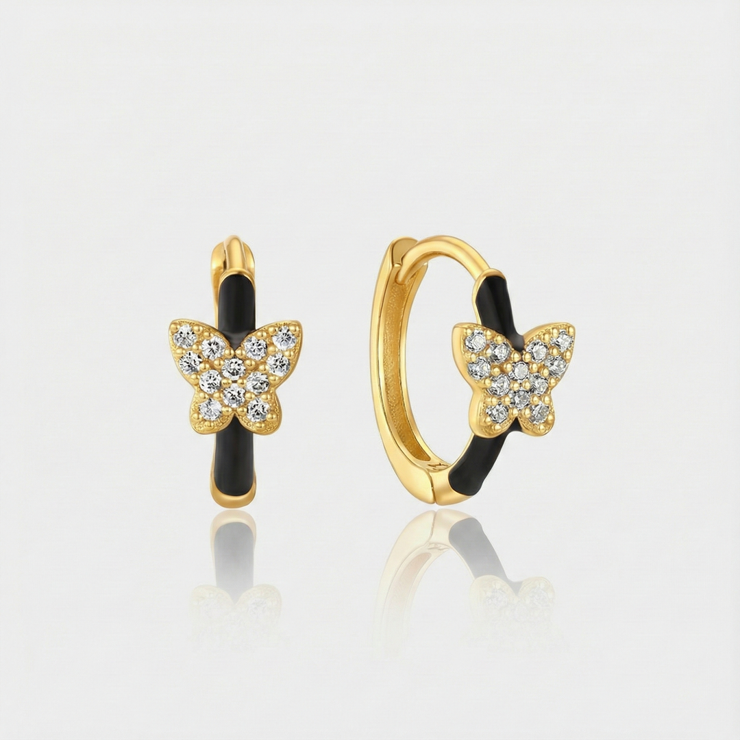 Theresia – Soft Curved Gold Earrings