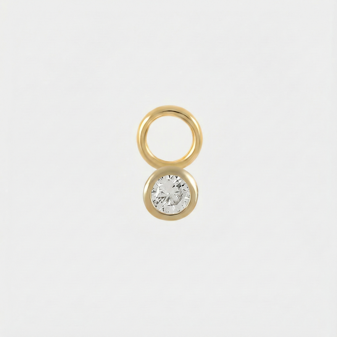 Theresia – Soft Curved Gold Earrings