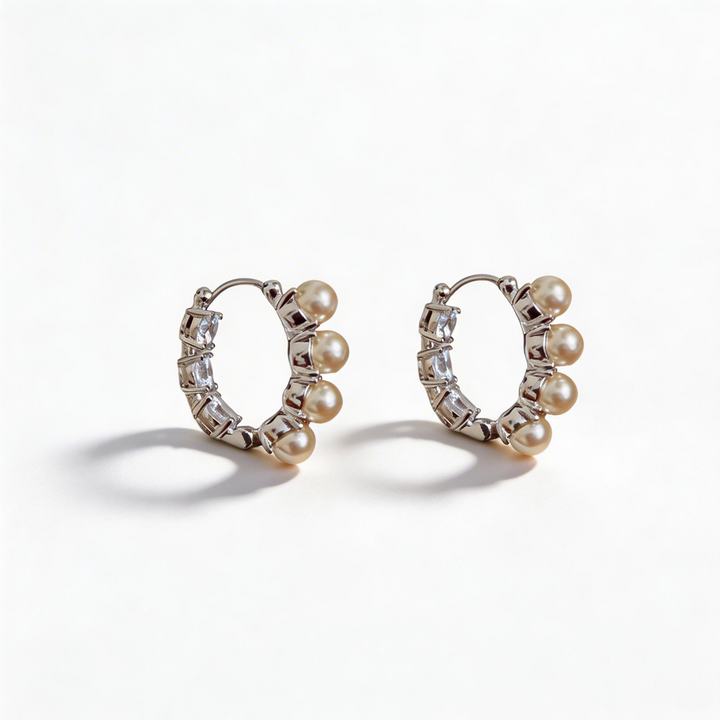 Elegant Pearl Cluster Earrings