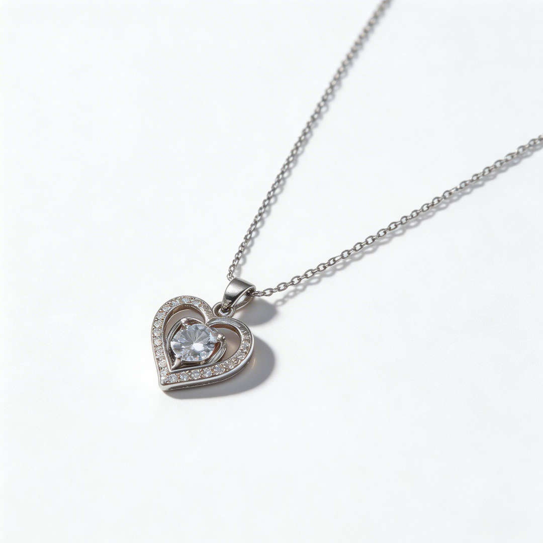 Elegant Heart Pendant Necklace