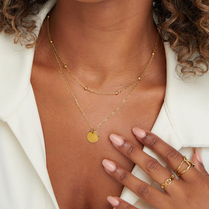 Stable Plate Necklace