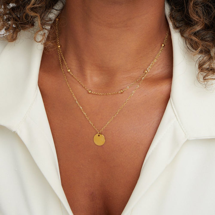 Stable Plate Necklace