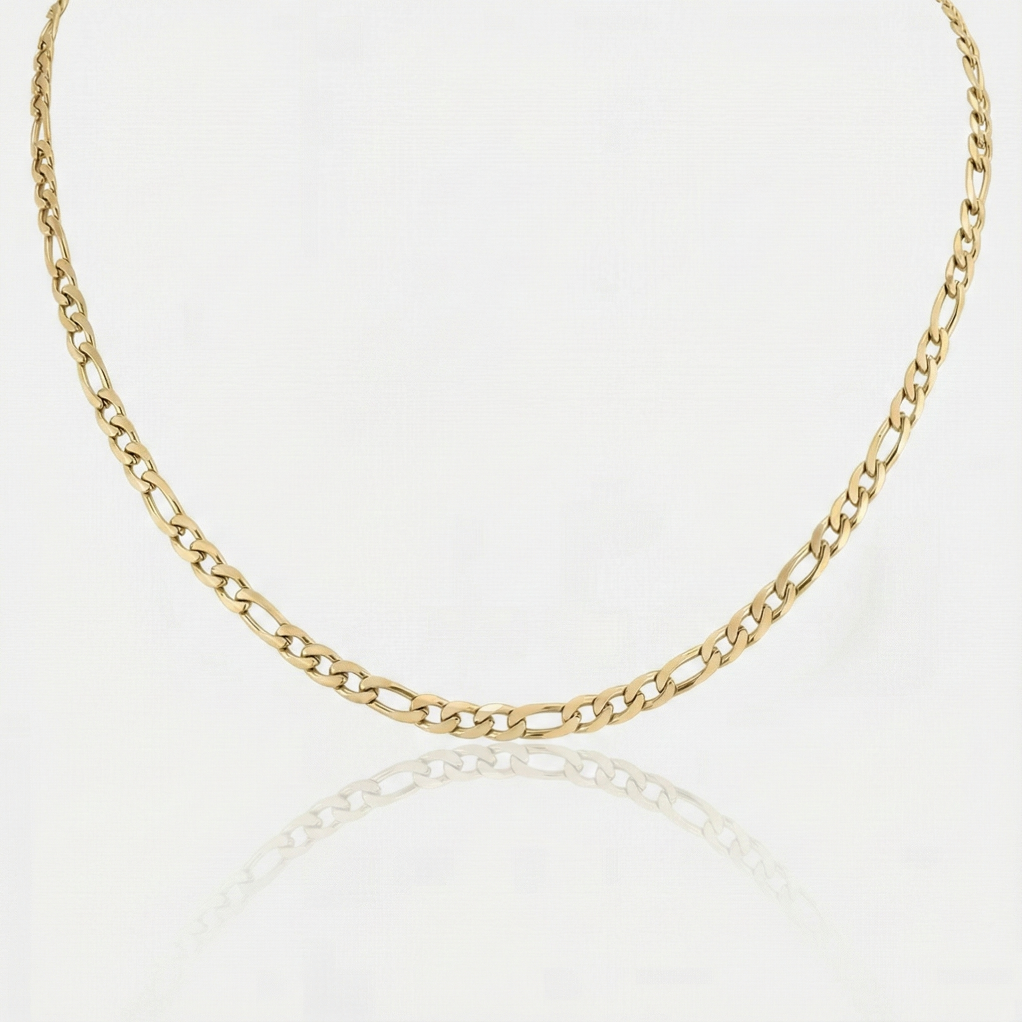 Valerie – Simple Link Structure Gold Necklace
