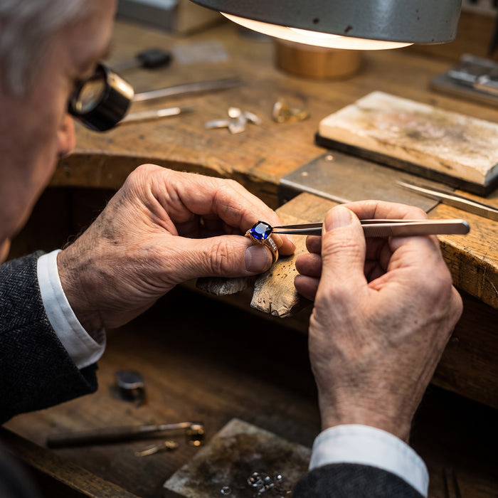 Set by Hand at Our Bench